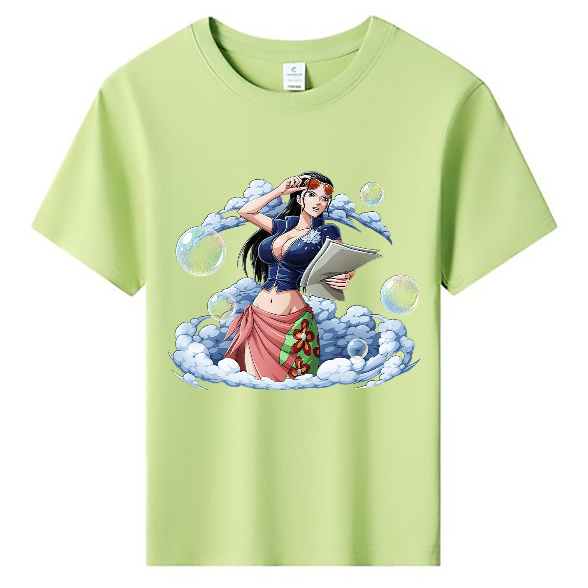 ワンピース ニコ・ロビン ONE PIECE Nico Robin 綿100％キッズTシャツ（フロントプリント）
